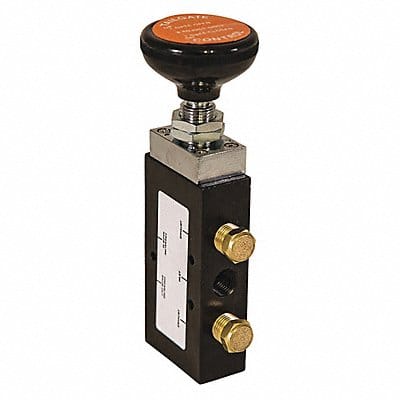 Manual Air Valve Black Steel