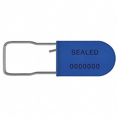 Padlock Seals Blue Plastic PK50