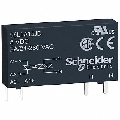 Solid State Relay 3 to 12VAC 2A Pins