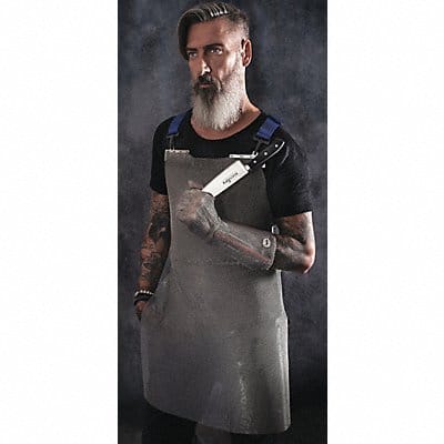 Apron 22 L 22 W Silver Color Universal