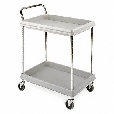 Laboratory Utility Deep Ledge Cart Gray