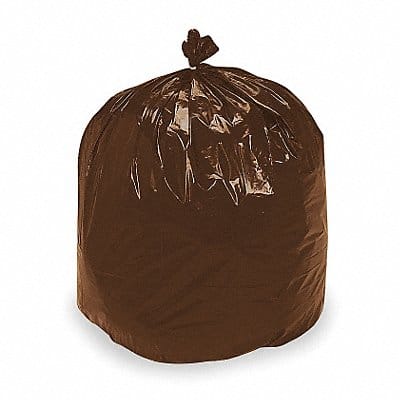 Recycled Trash Bag 60gal Blck/Brwn PK100