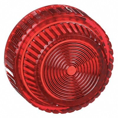 Pilot Light Lens 30mm Red Plastic