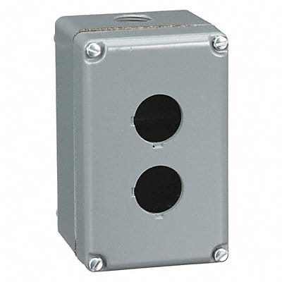 Pushbutton Enclosure 30mm 2 Holes Al