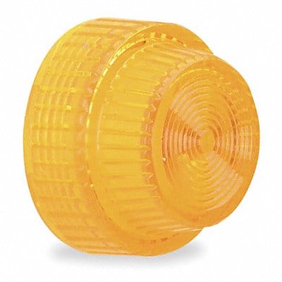 Pilot Light Lens 30mm Amber Plastic