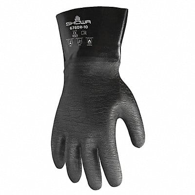 H0560 Chemical Resistant Gloves Black Sz 10 PR