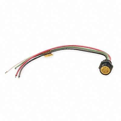 External Thread Receptacle 4 Male 16 AWG