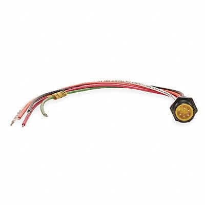 External Thread Receptacle 5 Male 16 AWG