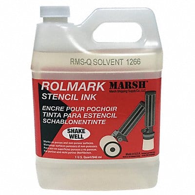 Stencil Ink Cleaning Solvent Clear 1 qt.