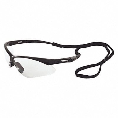 Safety Glasses Black Frame Clear