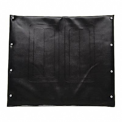 Vinyl Back Upholstery 18 W 8 Hole Black