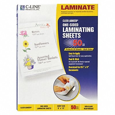 Laminate Sheets Heavy 9 x 12 PK50