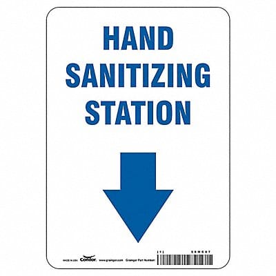 Hand Sanitizing Station Sign 10 H 7 W