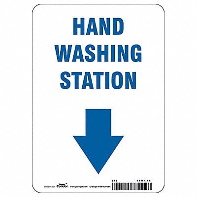 Hand Washing Station Sign 10 H 7 W