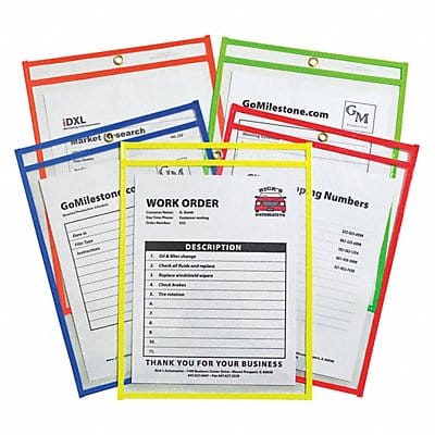 Shop Ticket Holder Neon Color 9x12 PK25