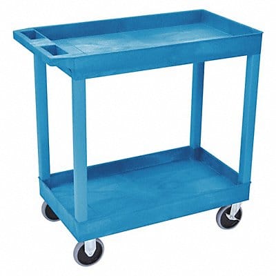 High Capacity (2)Tub Shelves Cart