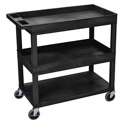 High Capacity (2) Tubs 1 Flat Shelf Cart