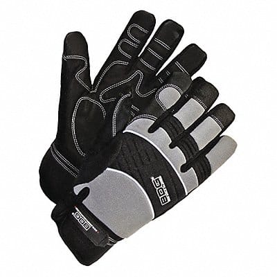 Mechanics Gloves Black/Gray Slip-On M