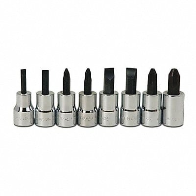 Screwdriver Socket Bit Set 3/8 D 8pcs.