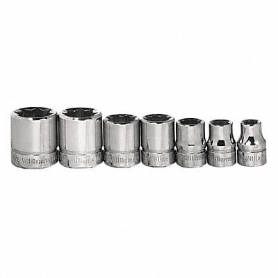 Socket Set 3/8 D 8 Pt 7pcs.