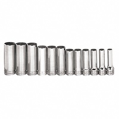 Deep Socket Set 3/8 D 6Pt 12pcs.