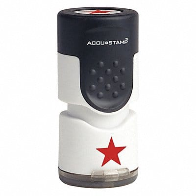 Accustamp Round Star Red