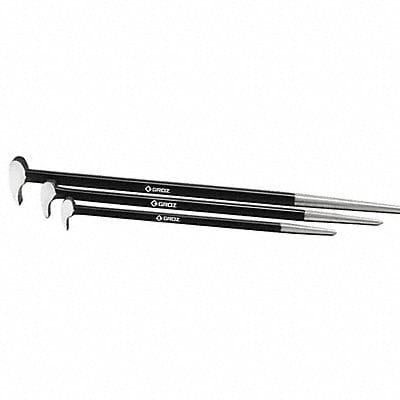 Roll Head Pry Bar Set 12 16 and 20