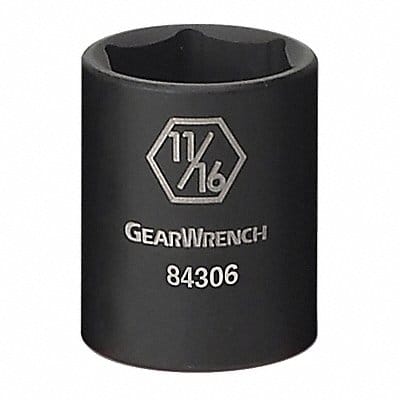 Impact Socket 3/8 Drive 6pt. 5/16