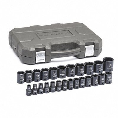 Metric Impact Socket Set 1/2 D 25pcs.