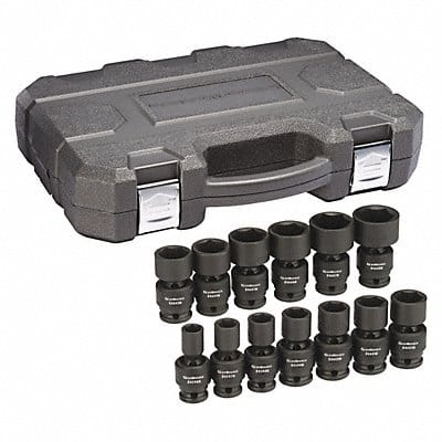 SAE Impact Socket Set 1/2 D 13pcs.