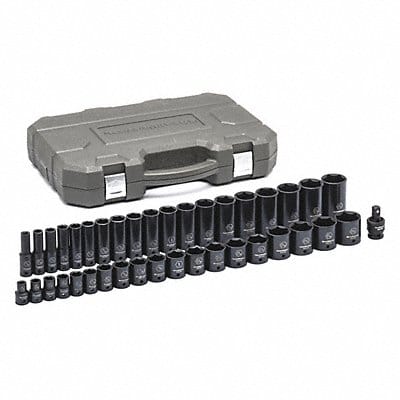 SAE Impact Socket Set 1/2 D 6pt. 39pcs.