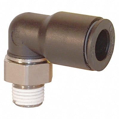 Nylon/Brass Push-In 1/4 Male 1/8 Elbow