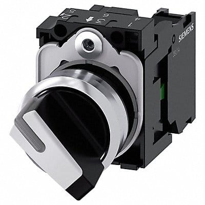 Selector switch illuminable 22 mm rou