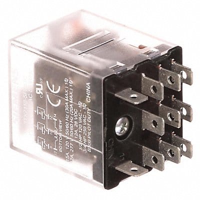 Plug-In Relay 120V AC 15 A 11 Pins