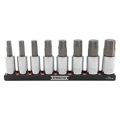 Socket Bit Set Steel DrSz 1/2 in