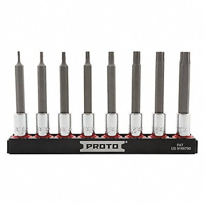 Socket Bit Set Steel DrSz 1/4 in