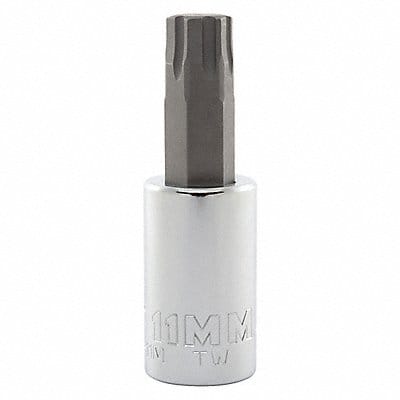 Socket Bit Steel 1/2 in TpSz 11 mm