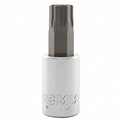 Socket Bit Steel 1/2 in TpSz 13 mm