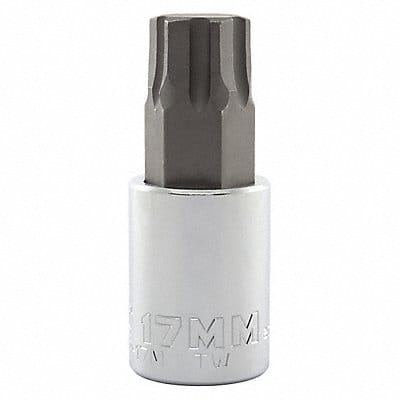 Socket Bit Steel 1/2 in TpSz 17 mm