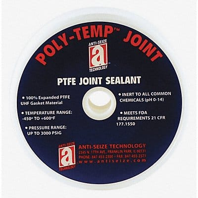 Joint Sealant PTFE Gasket 1/8 X 100ft.