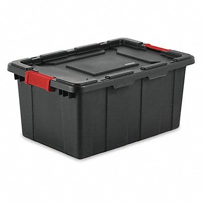 Storage Tote Black Polypropylene