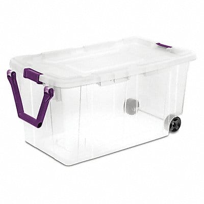 Storage Tote Clear Polypropylene