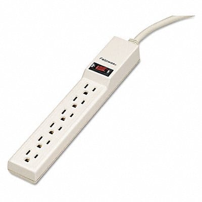 Six-Outlet Power Strip 120v 4ft Cord