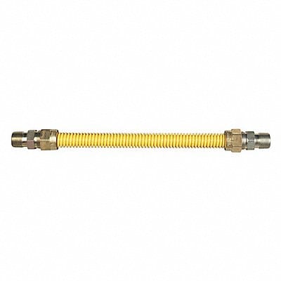 Gas Connector Hose 3/8 Dia Yellow