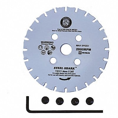 Circular Saw Blade 4 Dia 24 Teeth