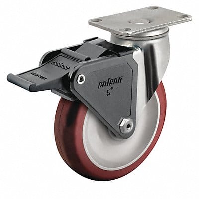 Plate Caster Swivel 4 Wheel Dia