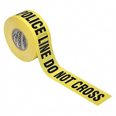 Barrier Tape Yellow 3 Roll Width