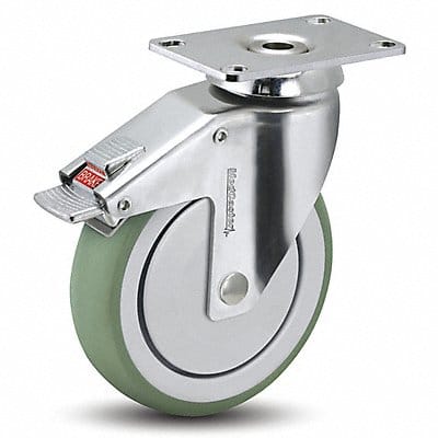 Plate Caster Swivel 3 Wheel Dia