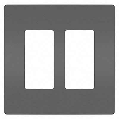 Rocker Wall Plate Smooth Plastic Black