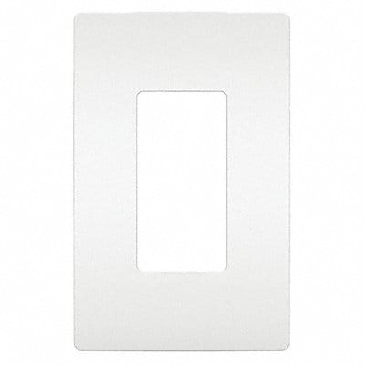 Rocker Wall Plate Smooth Plastic White